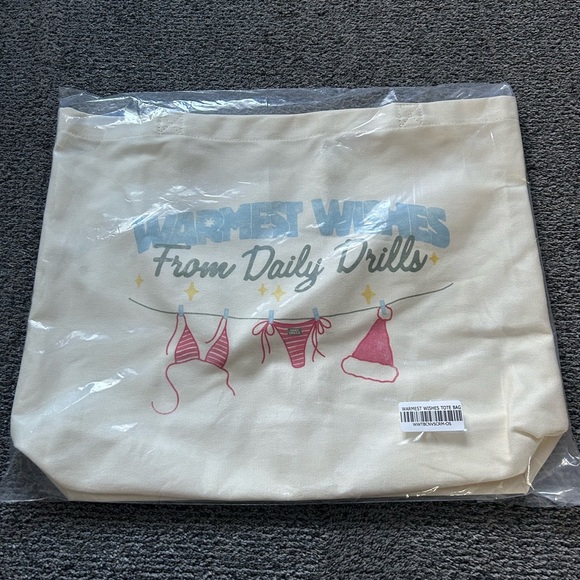 Daily Drills Handbags - Daily Drills Warmest Wishes Tote Bag